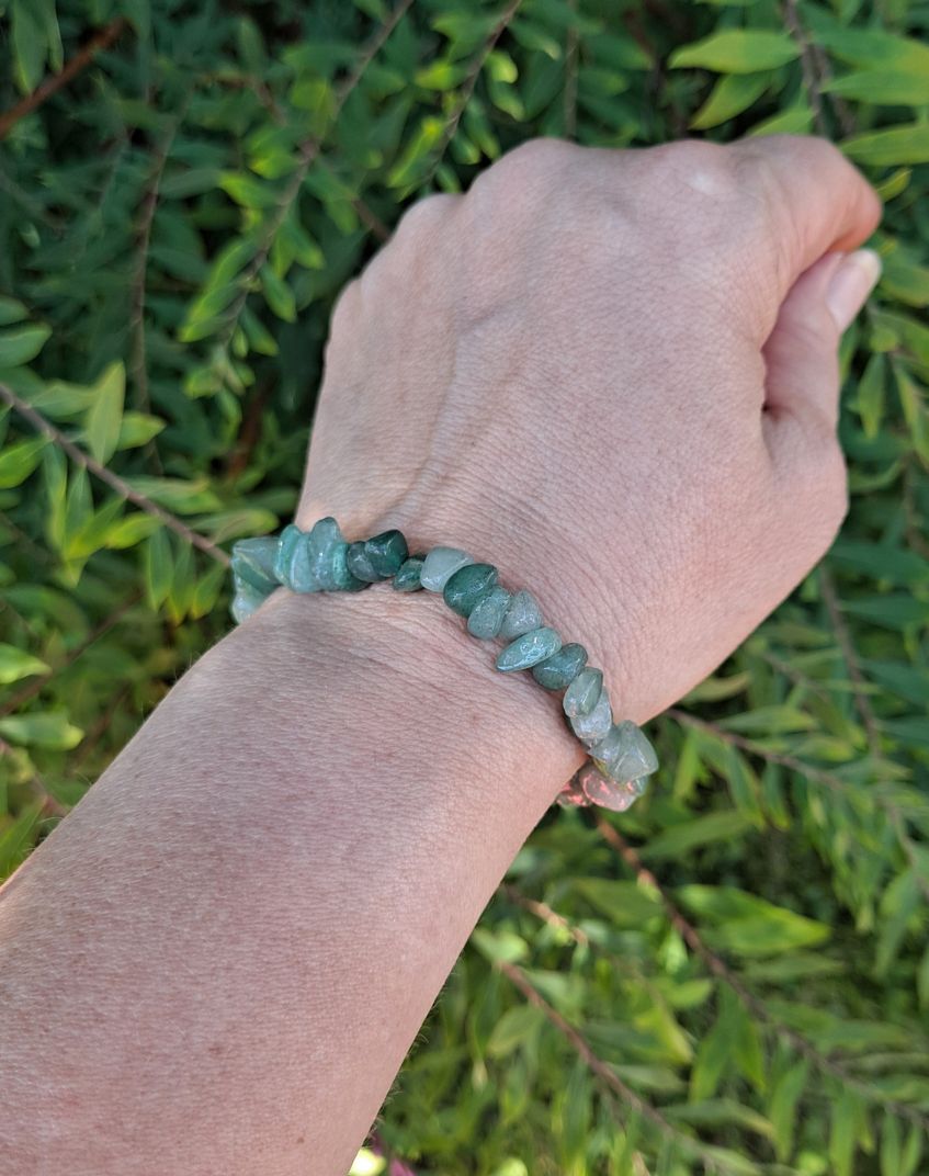 Rannekoru vihreä aventuriini siru