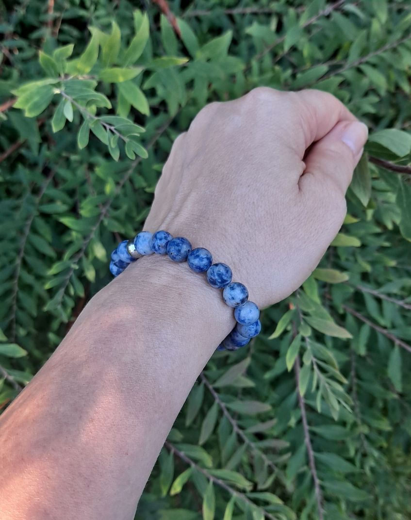 Rannekoru blue spot jaspis helmi
